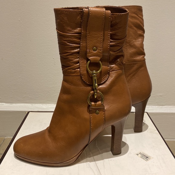 Coach Torre Text Calf Booties Sz 7m - Picture 6 of 12